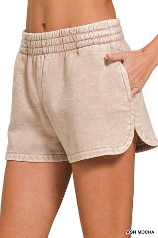 Mineral Washed Lounge Shorts - Rise and Redemption