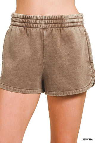 Mineral Washed Lounge Shorts - Rise and Redemption