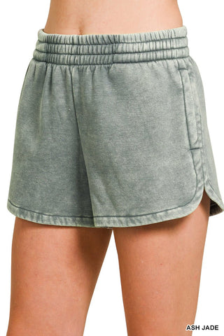 Mineral Washed Lounge Shorts - Rise and Redemption