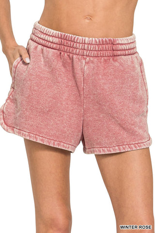 Mineral Washed Lounge Shorts - Rise and Redemption