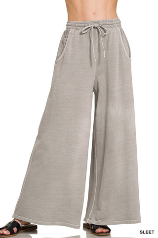 Mineral wide leg lounge pants - Rise and Redemption