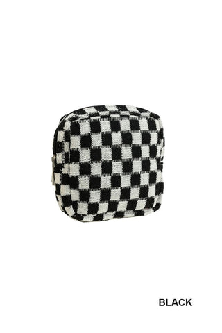 Mini Checkered Make Up Bag - Rise and Redemption