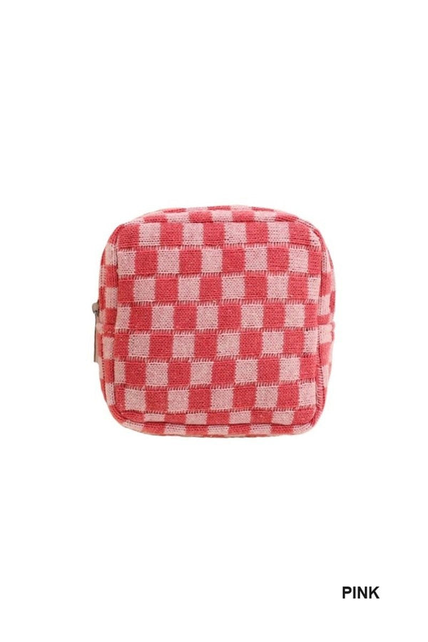 Mini Checkered Make Up Bag - Rise and Redemption