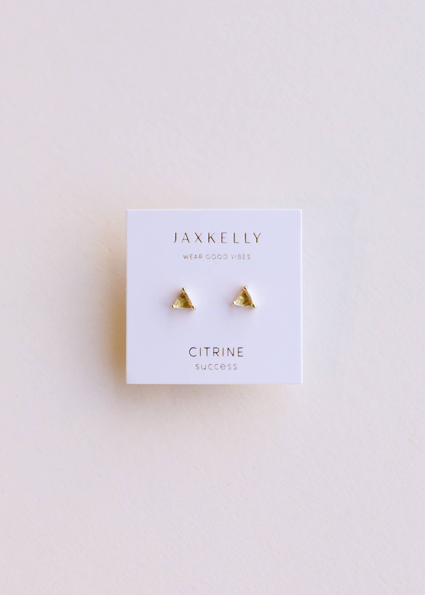 Mini Energy Gem - Citrine - Gold Earrings - Rise and Redemption