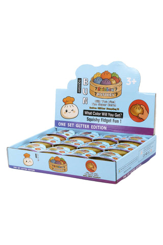 Mini Puppy Glittery Bao Dumpling Gel Slime Squishy - 2 Inch - Rise and Redemption