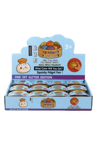 Mini Puppy Glittery Bao Dumpling Gel Slime Squishy - 2 Inch - Rise and Redemption