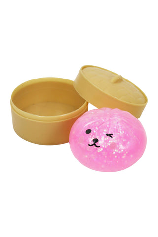 Mini Puppy Glittery Bao Dumpling Gel Slime Squishy - 2 Inch - Rise and Redemption