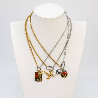 Mixed Metal Carabiner Necklace - Rise and Redemption
