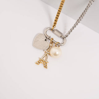 Mixed Metal Carabiner Necklace - Rise and Redemption