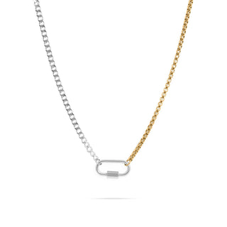 Mixed Metal Carabiner Necklace - Rise and Redemption