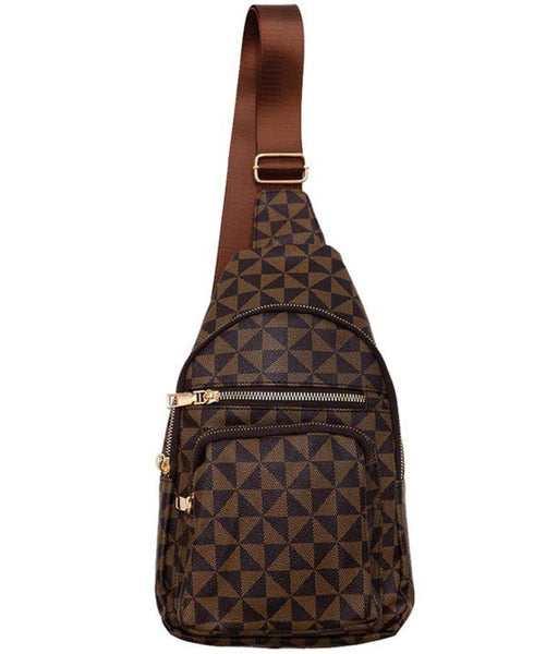 Monogram Crossbody Sling Bag - Rise and Redemption