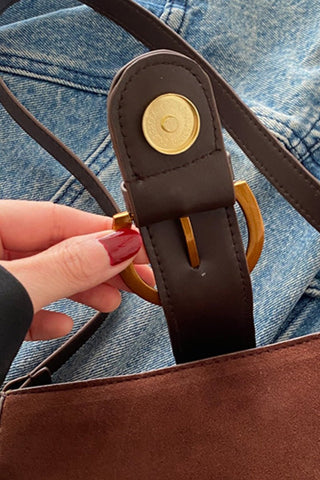 Monroe retro suede purse - Rise and Redemption