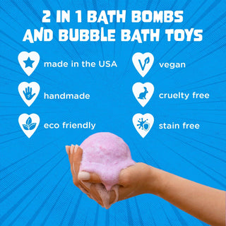 Monster Bath Bomb for Kids with Surprise Toys Inside (Gift Set) - Rise and Redemption