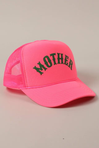 MOTHER Lettering Logo Foam Mesh Back Trucker Hat - Rise and Redemption