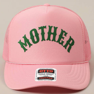 MOTHER Lettering Logo Foam Mesh Back Trucker Hat - Rise and Redemption