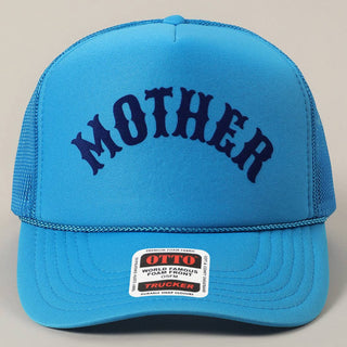 MOTHER Lettering Logo Foam Mesh Back Trucker Hat - Rise and Redemption