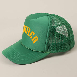 MOTHER Lettering Logo Foam Mesh Back Trucker Hat - Rise and Redemption