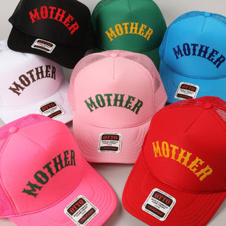 MOTHER Lettering Logo Foam Mesh Back Trucker Hat - Rise and Redemption