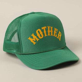 MOTHER Lettering Logo Foam Mesh Back Trucker Hat - Rise and Redemption