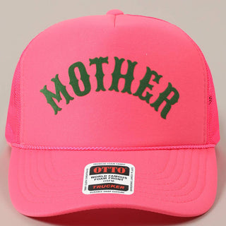 MOTHER Lettering Logo Foam Mesh Back Trucker Hat - Rise and Redemption