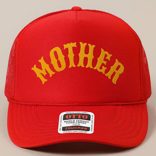 MOTHER Lettering Logo Foam Mesh Back Trucker Hat - Rise and Redemption