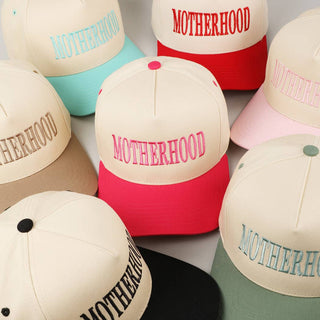 MOTHERHOOD Embroidered Two - Tone Trucker Hat - Rise and Redemption