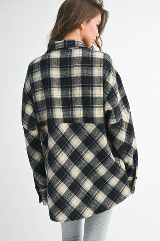 Mya Cozy Plaid Pullover - Rise and Redemption
