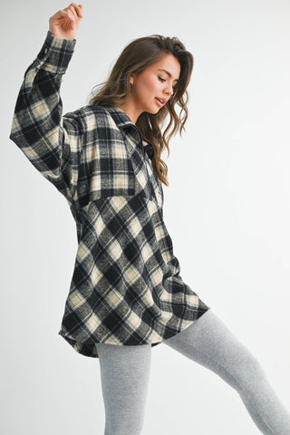 Mya Cozy Plaid Pullover - Rise and Redemption