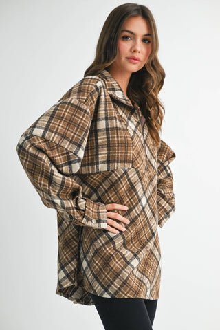 Mya Cozy Plaid Pullover - Rise and Redemption