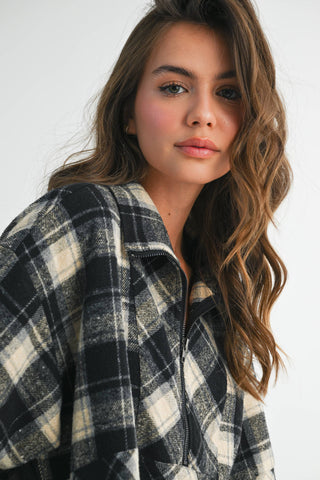 Mya Cozy Plaid Pullover - Rise and Redemption