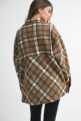 Mya Cozy Plaid Pullover - Rise and Redemption