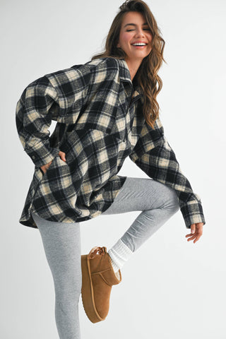 Mya Cozy Plaid Pullover - Rise and Redemption
