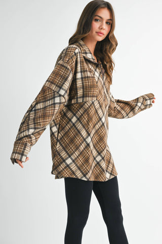 Mya Cozy Plaid Pullover - Rise and Redemption