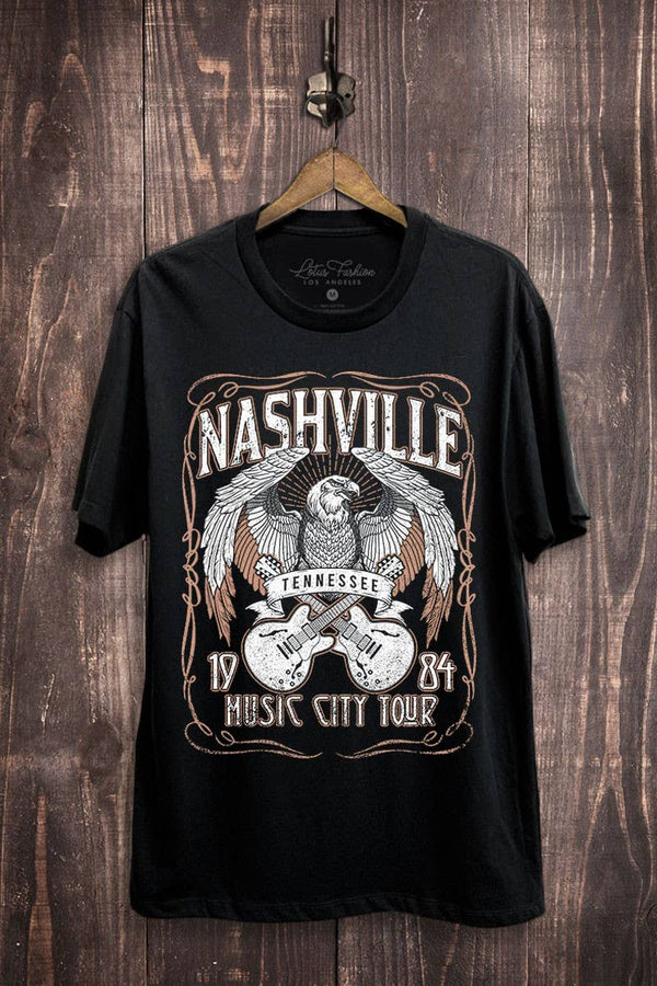 Nashville Music City Tour Eagle 1984 Graphic Top - Rise and Redemption