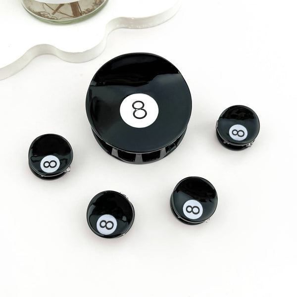 No. 8 Billiard Ball Hair Claw Clip - Rise and Redemption