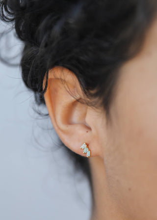 Offset Trio - Amazonite - Earrings - Rise and Redemption