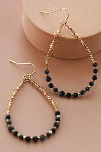 Onyx Tear Drip Earrings - Rise and Redemption