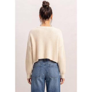 Ophelia Oversized Cropped Sweater - Rise and Redemption