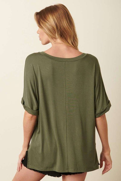 Organic Bamboo V Neck - Rise and Redemption