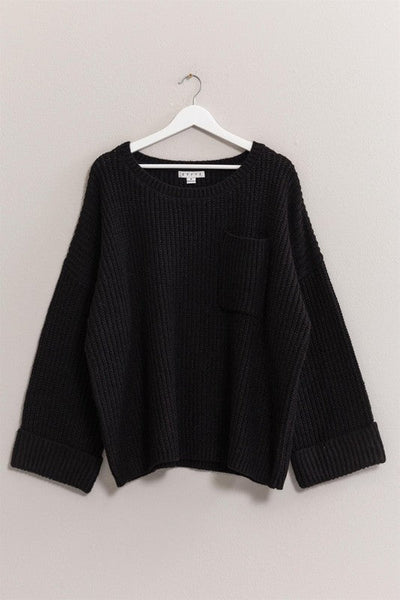 Oversized Pocket Sweater - Rise and Redemption