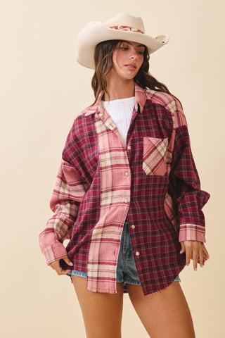 Paisley Spring Plaid Flannel Shirt - Rise and Redemption