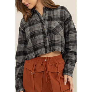 Parker Flannel Cropped Shacket - Rise and Redemption