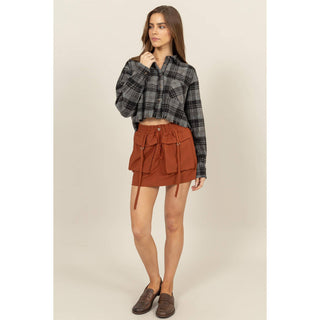 Parker Flannel Cropped Shacket - Rise and Redemption