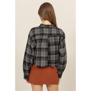 Parker Flannel Cropped Shacket - Rise and Redemption