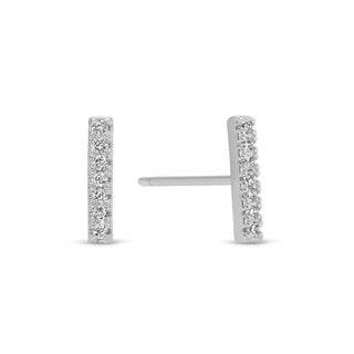 Pavé Bar Studs On Velvet Gift Tag - Rise and Redemption