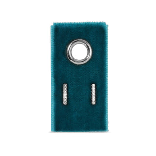Pavé Bar Studs On Velvet Gift Tag - Rise and Redemption