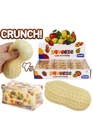 Peanut Zero Rebound TPR Crunchy Bead Slime Filled Squishy - Rise and Redemption