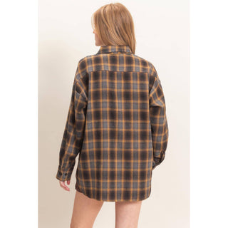 Plaid Button-Up Shirt - Rise and Redemption