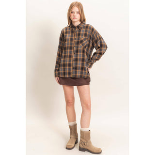 Plaid Button-Up Shirt - Rise and Redemption