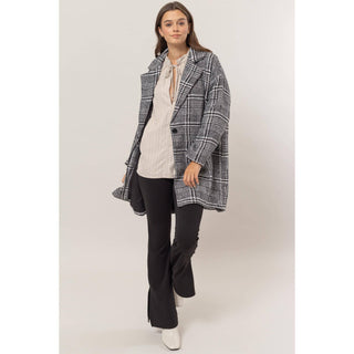 Plaid Oversized Coat - Rise and Redemption
